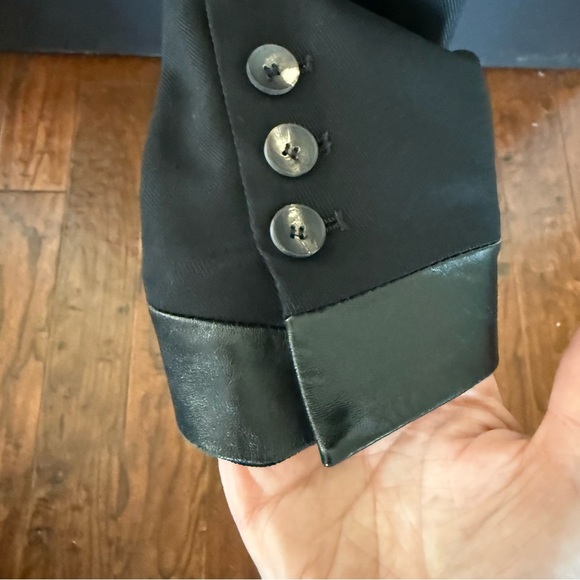 HELMUT LANG BLAZER leather SIZE 6 - Picture 4 of 11